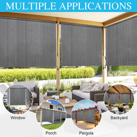 Amagenix two section poles detail highlights sturdy support and clean lines