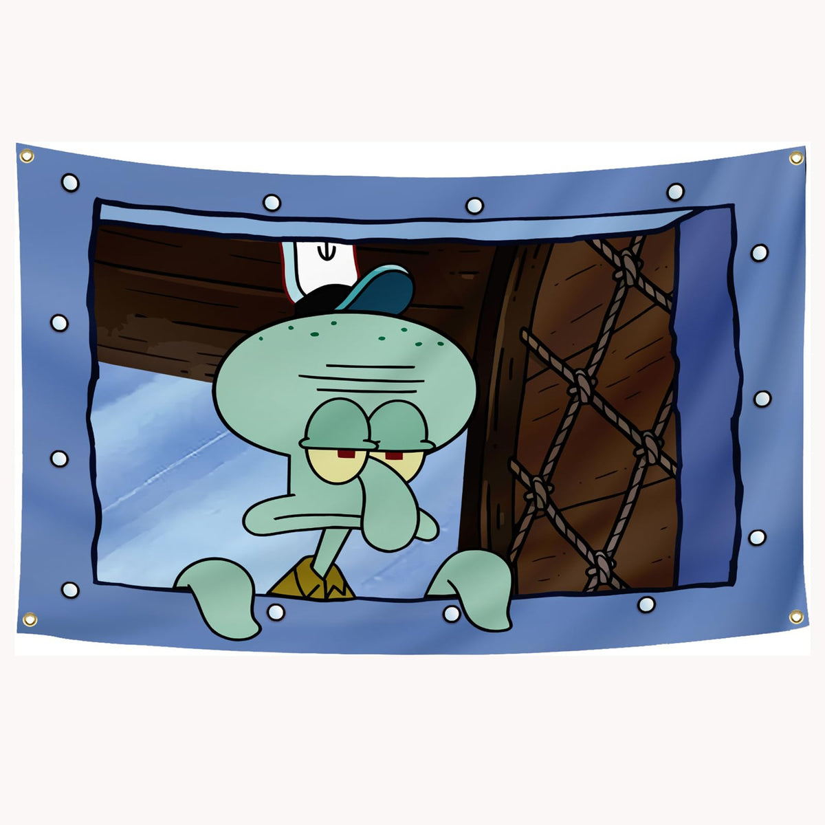 AMAKKFY octopus cartoon flag adds a vibrant wall accent for dorm rooms.