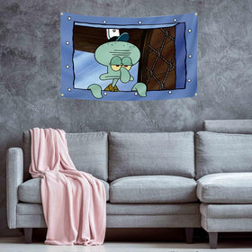 AMAKKFY octopus decor banner serves as a playful room focal point.