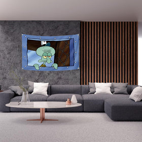 AMAKKFY wall tapestry octopus design creates a colorful room backdrop.