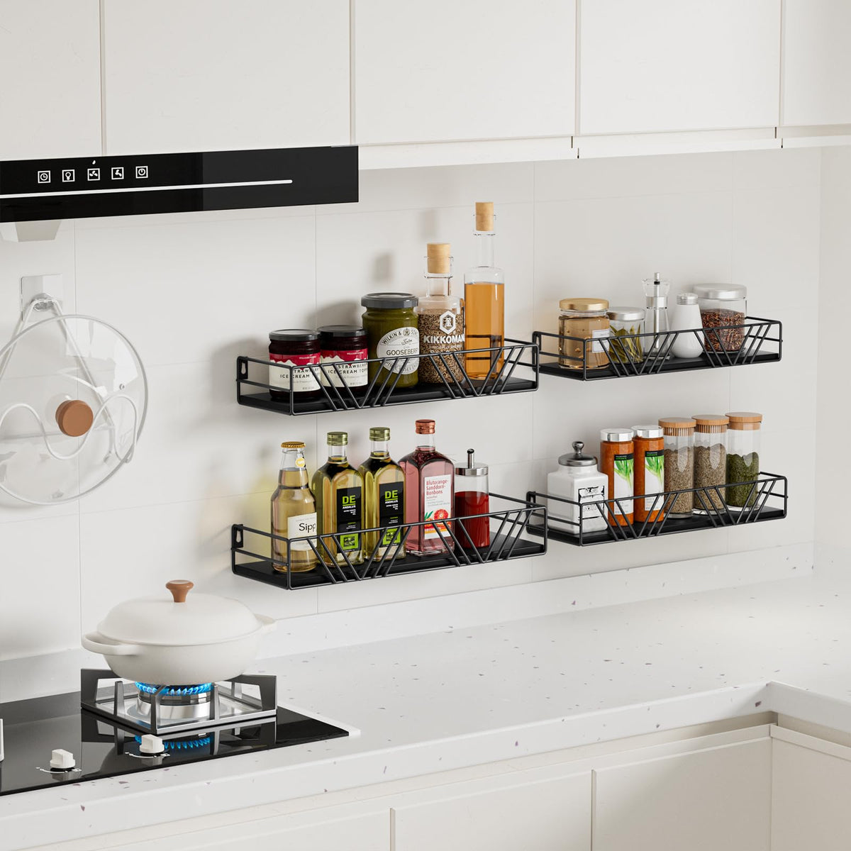 Amaoot bathroom shelf above vanity for towels and toiletries