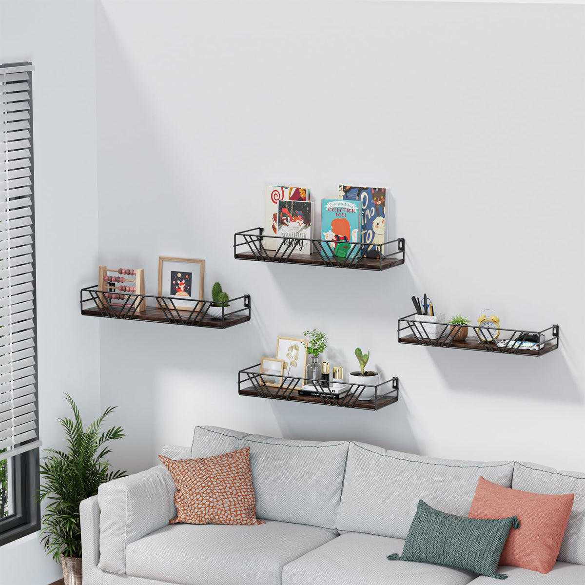 Amaoot easy-install rails protect items from falling during mounting