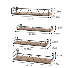 Amaoot floating shelves set4 in-bedroom setup for plants and photos