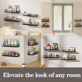 Amaoot office display shelves creating organized desk space and decor