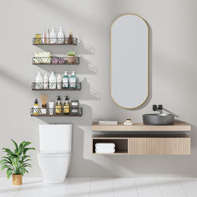 Amaoot kitchen wall shelves functioning as a compact spice rack