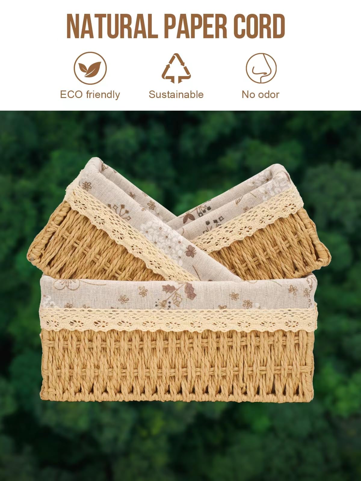 Amaredom handwoven wicker basket with steel frame for durability.