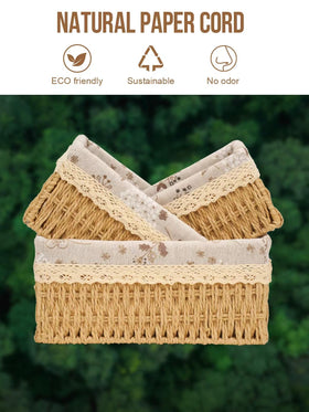 Amaredom handwoven wicker basket with steel frame for durability.