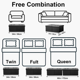 AmasSmile storage bench with the flipping lid, easy access for organizing essentials.