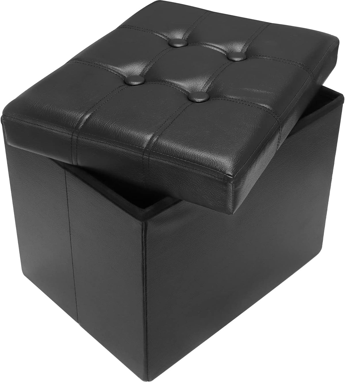AmasSmile ottoman footrest open, showing soft cushion for comfortable feet.