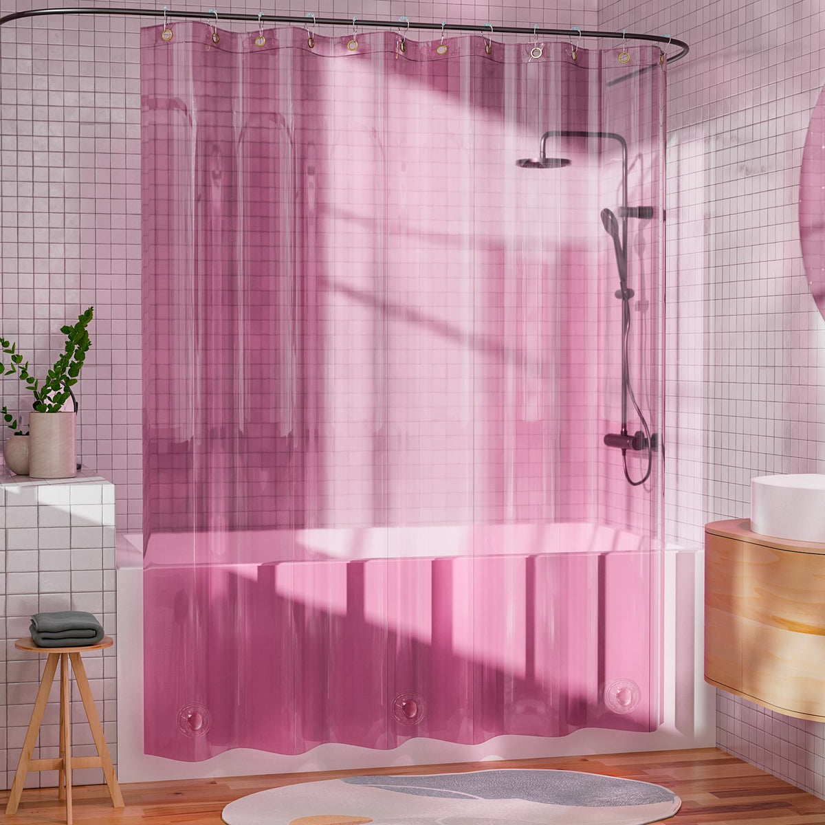 AmazerBath EVA material is BPA-free and odor-free for a calm bathroom