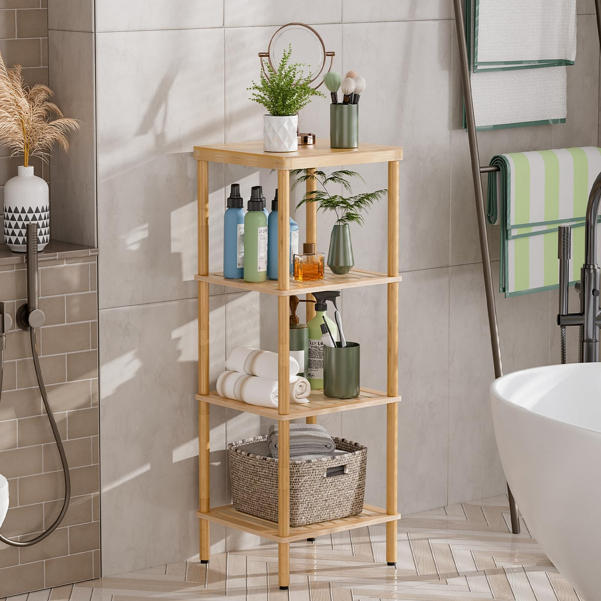 AmazerBath setup being assembled without tools, quick and easy installation.