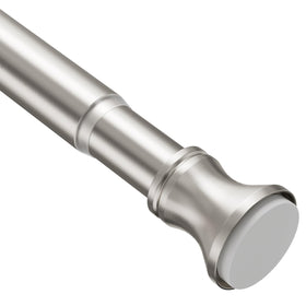 Amazer spring tension rod extended to fit 26-42 inches for a snug, tool-free fit.
