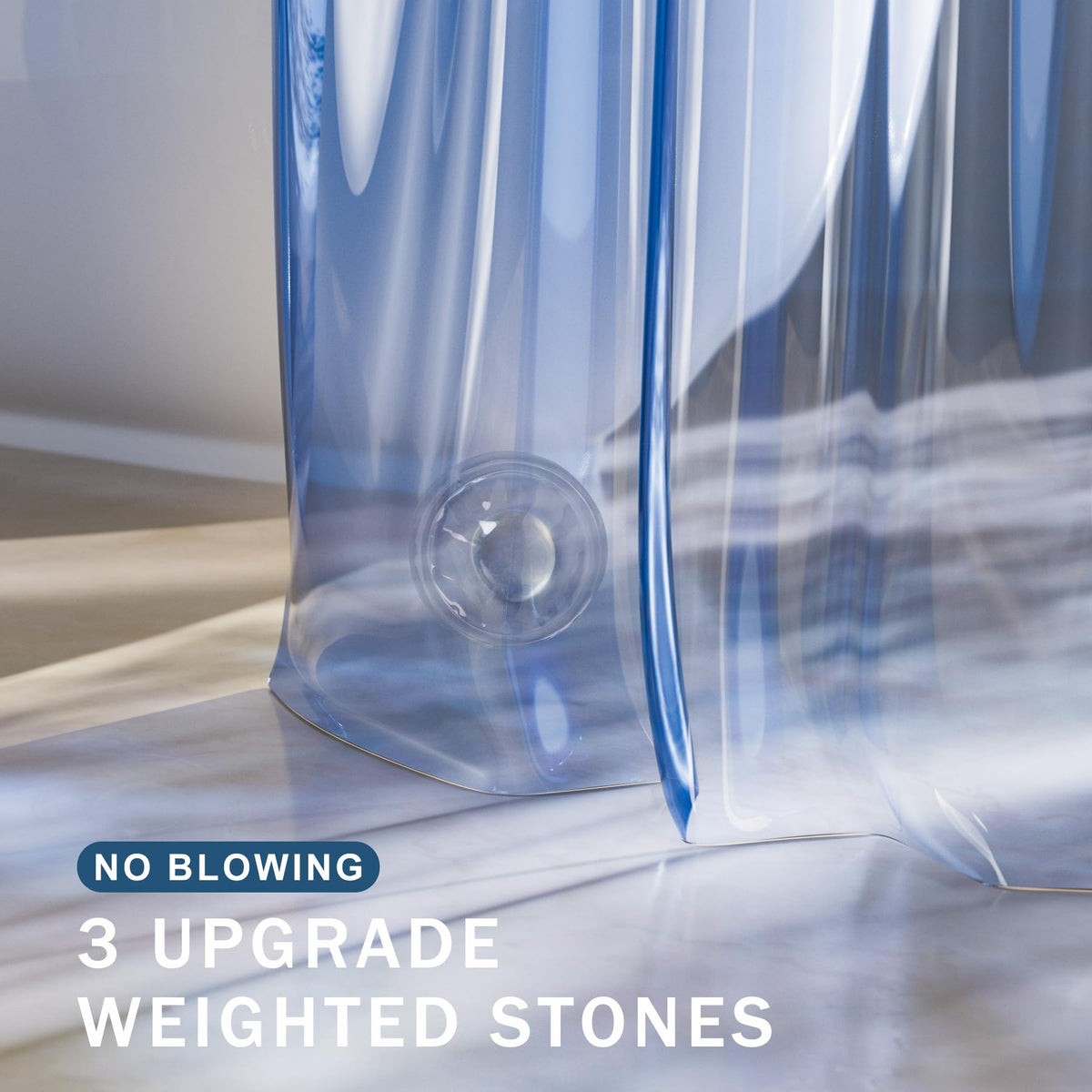 AmazerBath 2-in-1 curtain and liner for flexible bathroom styling