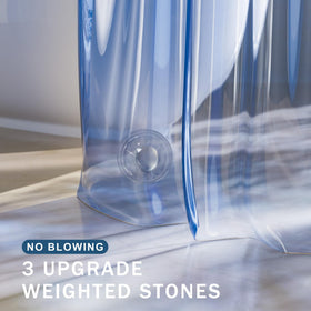 AmazerBath 2-in-1 curtain and liner for flexible bathroom styling