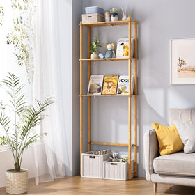 AmazerBath adjustable feet stabilize the rack on uneven floors.