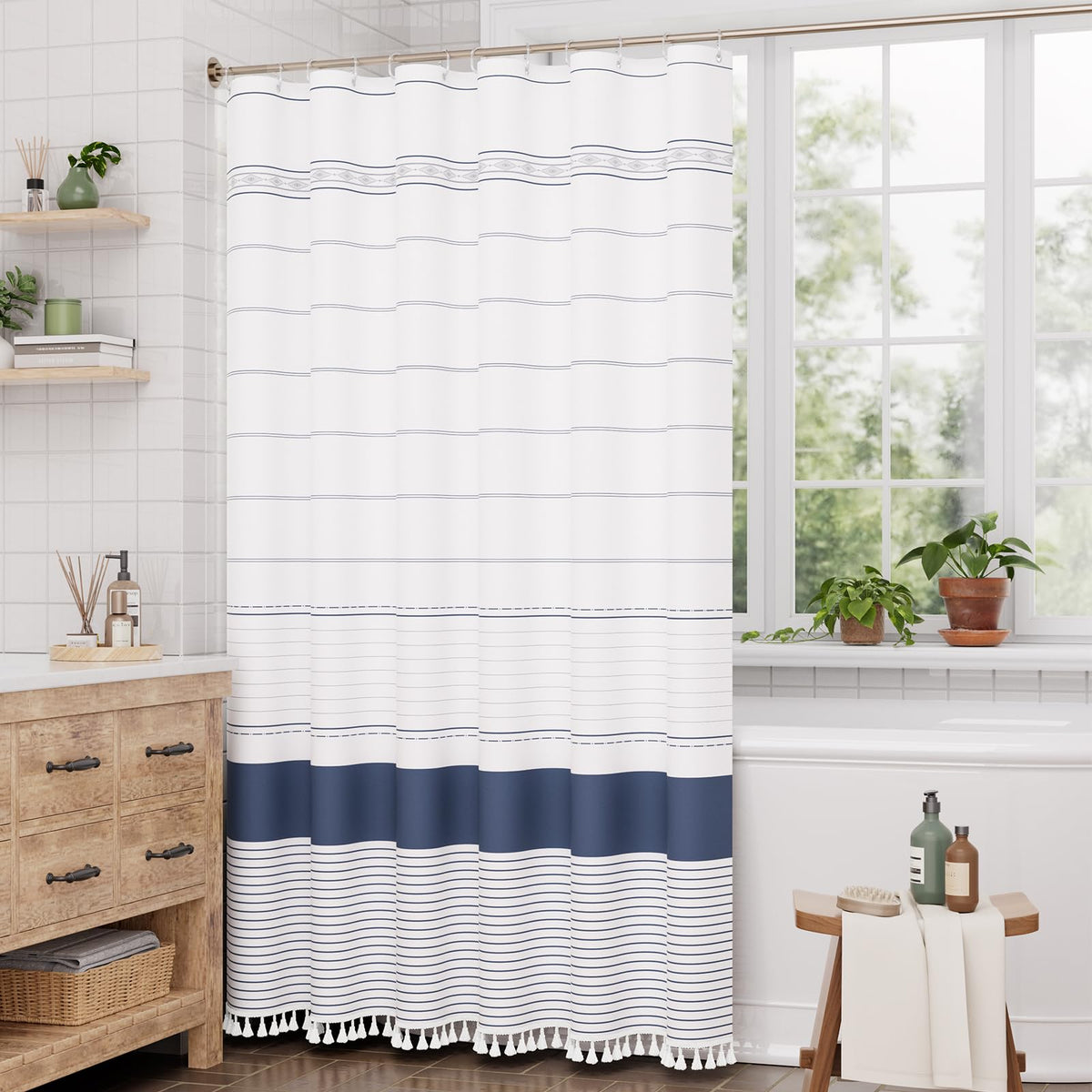 A AmazerBath boho farmhouse vibe enhances calm daily routines.