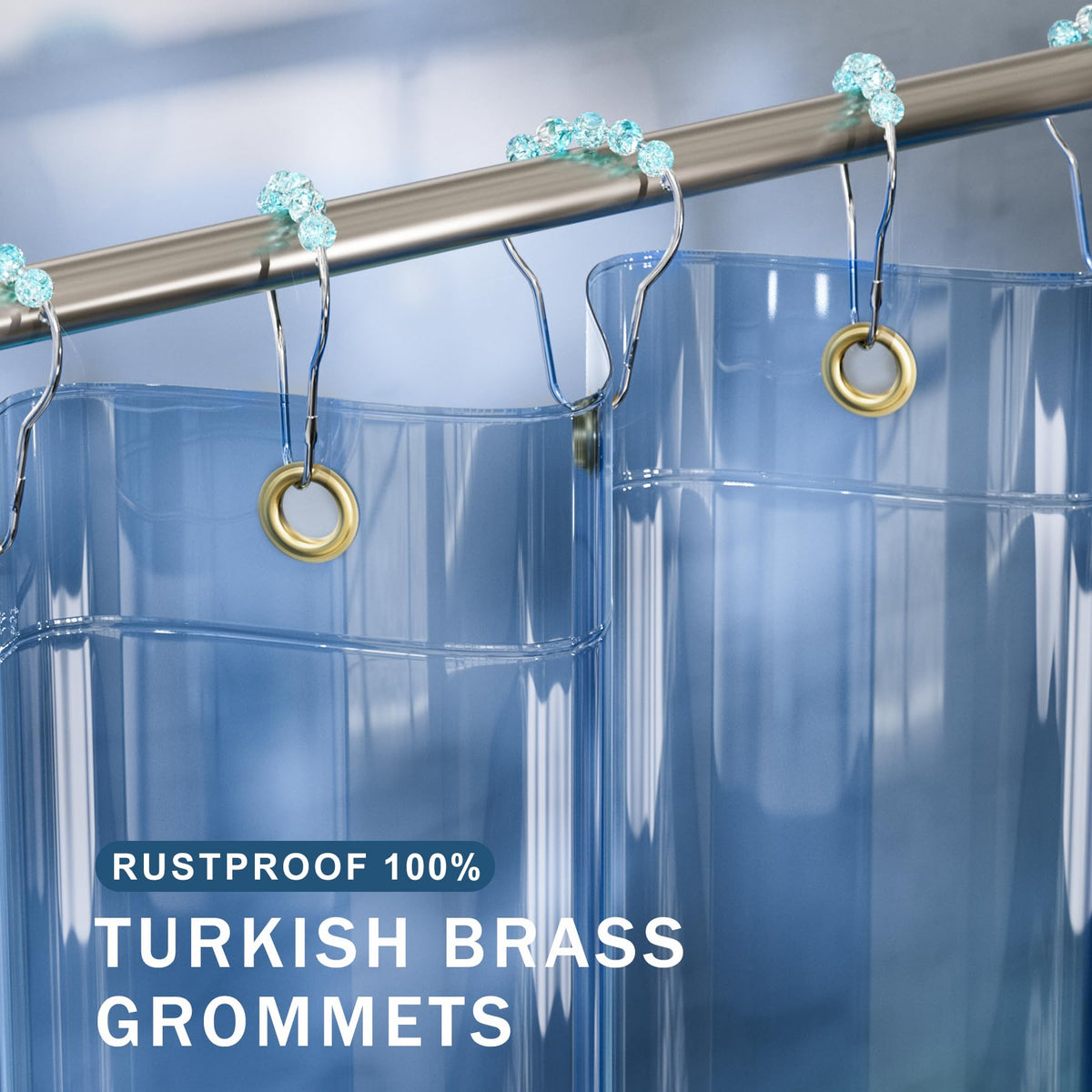 AmazerBath brass grommets 12-pack resist rust for lasting hangs