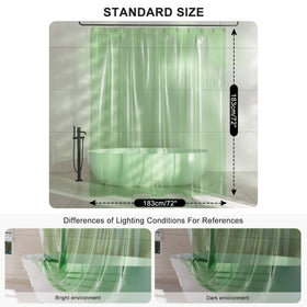 AmazerBath eco-friendly EVA material feels crystal-clear and silky.