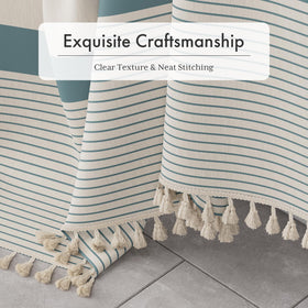 AmazerBath curtain with rust-resistant grommets ensures durable hanging.