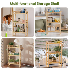 AmazerBath 2-in-1 design serves as toilet top shelf or countertop organizer.