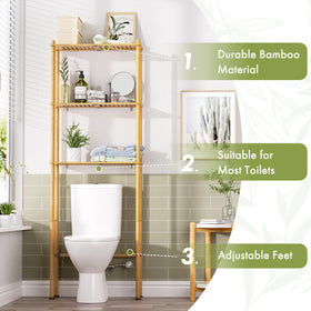 AmazerBath top-tier storage keeps essentials within reach in the bathroom.
