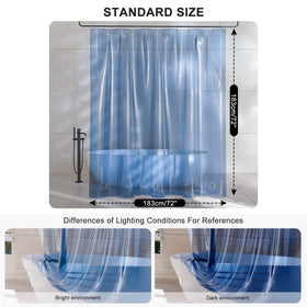 AmazerBath waterproof curtain dries quickly after use for a drier bathroom
