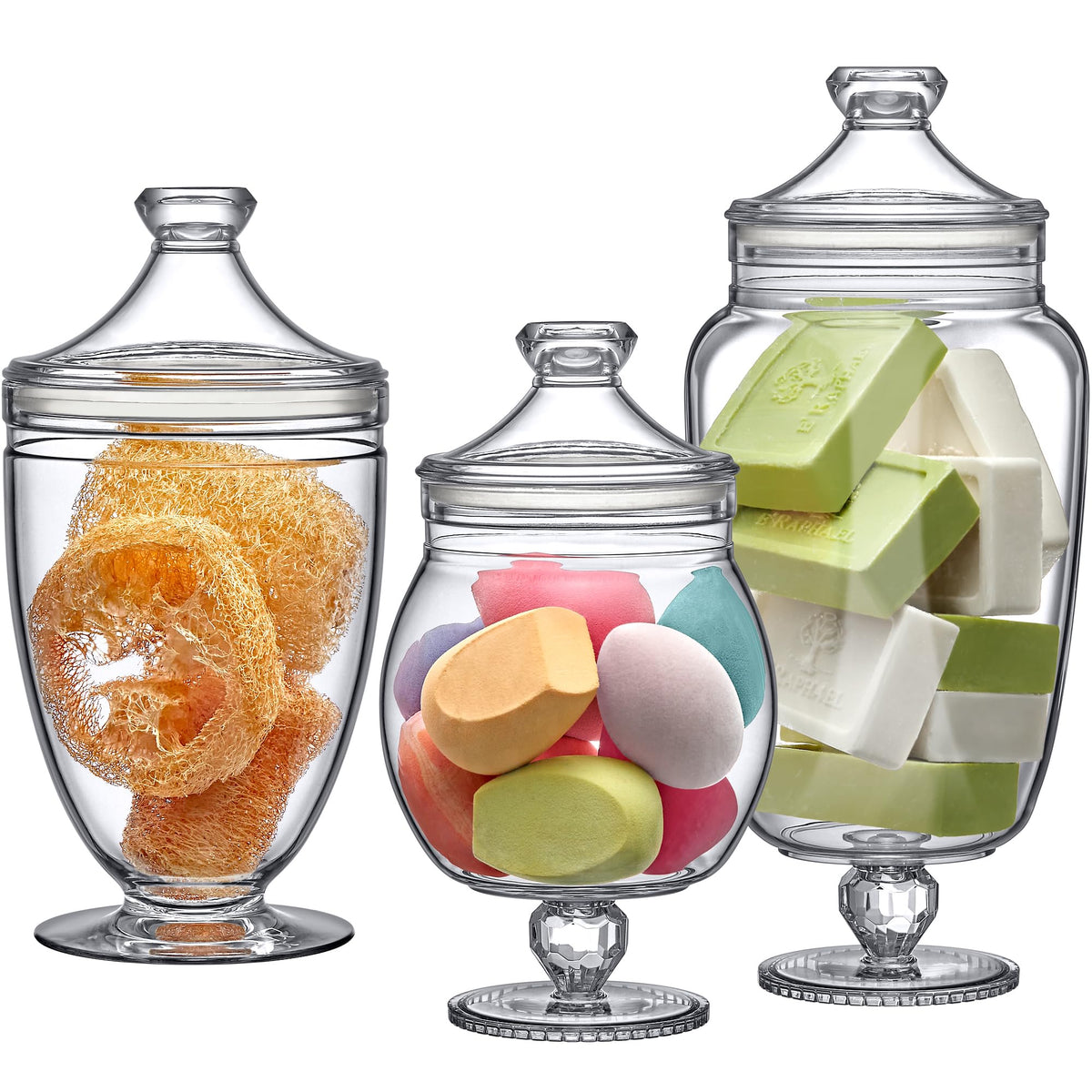 Amazing Abby Admire 60oz jar with lid for candy display and pantry organization.