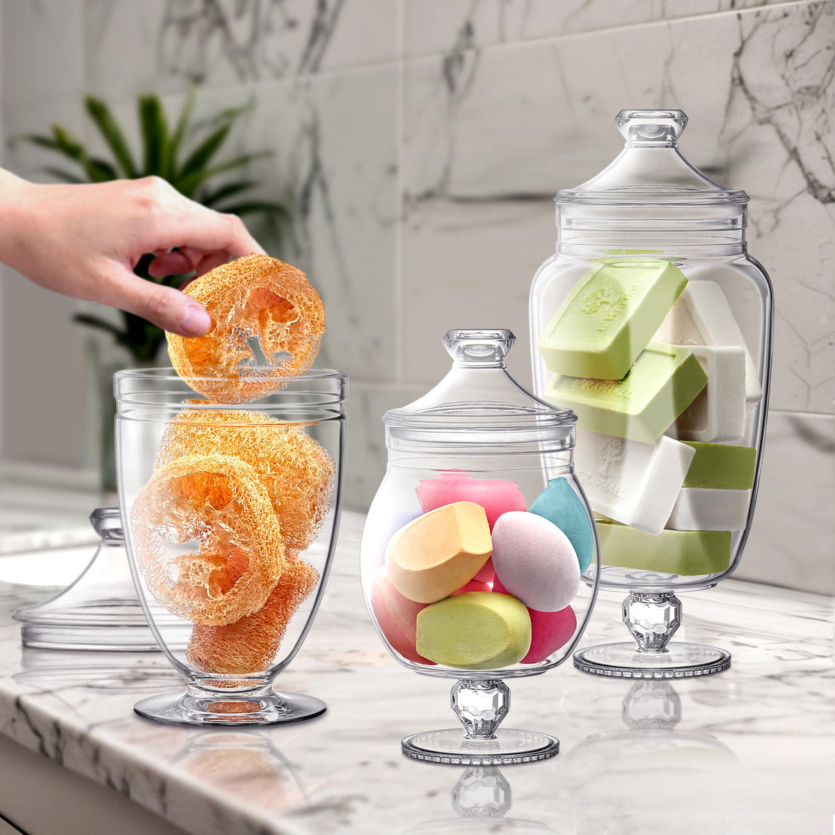 Close-up of Amazing Abby Admire crystal-clear acrylic, showing shatter-proof durability.