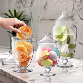 Close-up of Amazing Abby Admire crystal-clear acrylic, showing shatter-proof durability.
