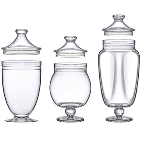 Wedding display idea using Amazing Abby Admire acrylic jars for modern elegance.