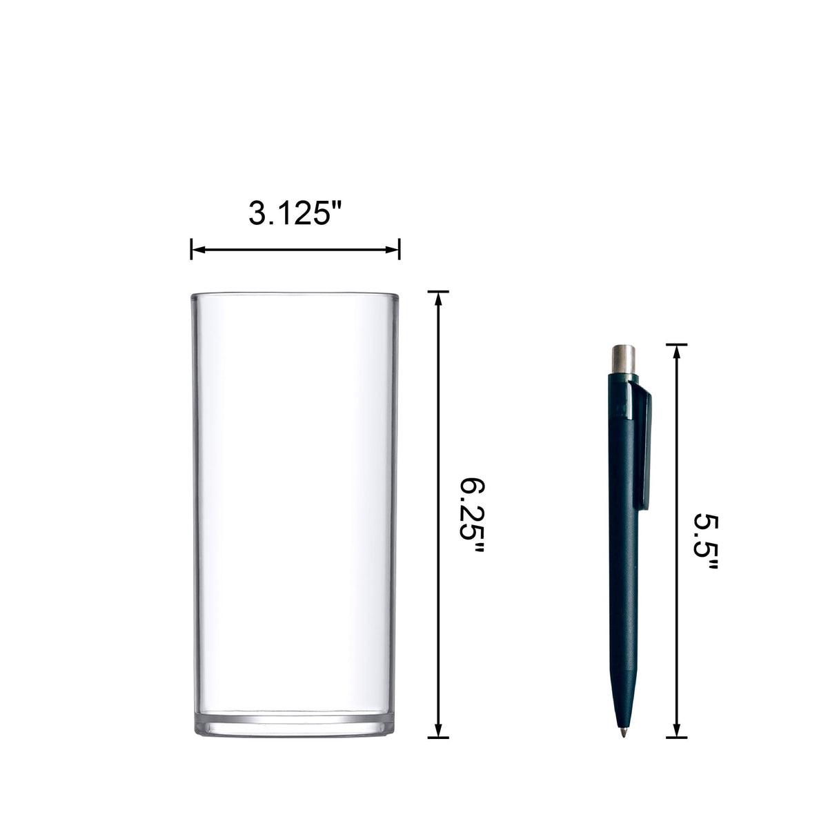 Amazing Abby Viola Piccolo acrylic vases with crystal-clear shine for elegant wedding centerpieces.