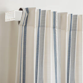 Amazing Drapery Hardware durable steel with white finish complements any decor.