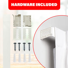 Amazing Drapery Hardware rod extends 48 to 86 inches for versatile window fit.
