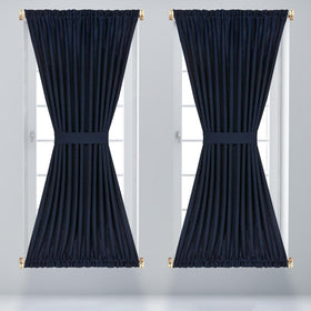 Classic white finish blends with many interiors while brass ends offer contrast.