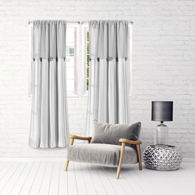 Amazing Drapery Hardware set of two rods for multiple doors or windows.