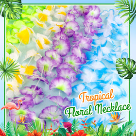 Amazing Time colorful fabric Hawaiian lei for comfortable, skin-friendly wear.