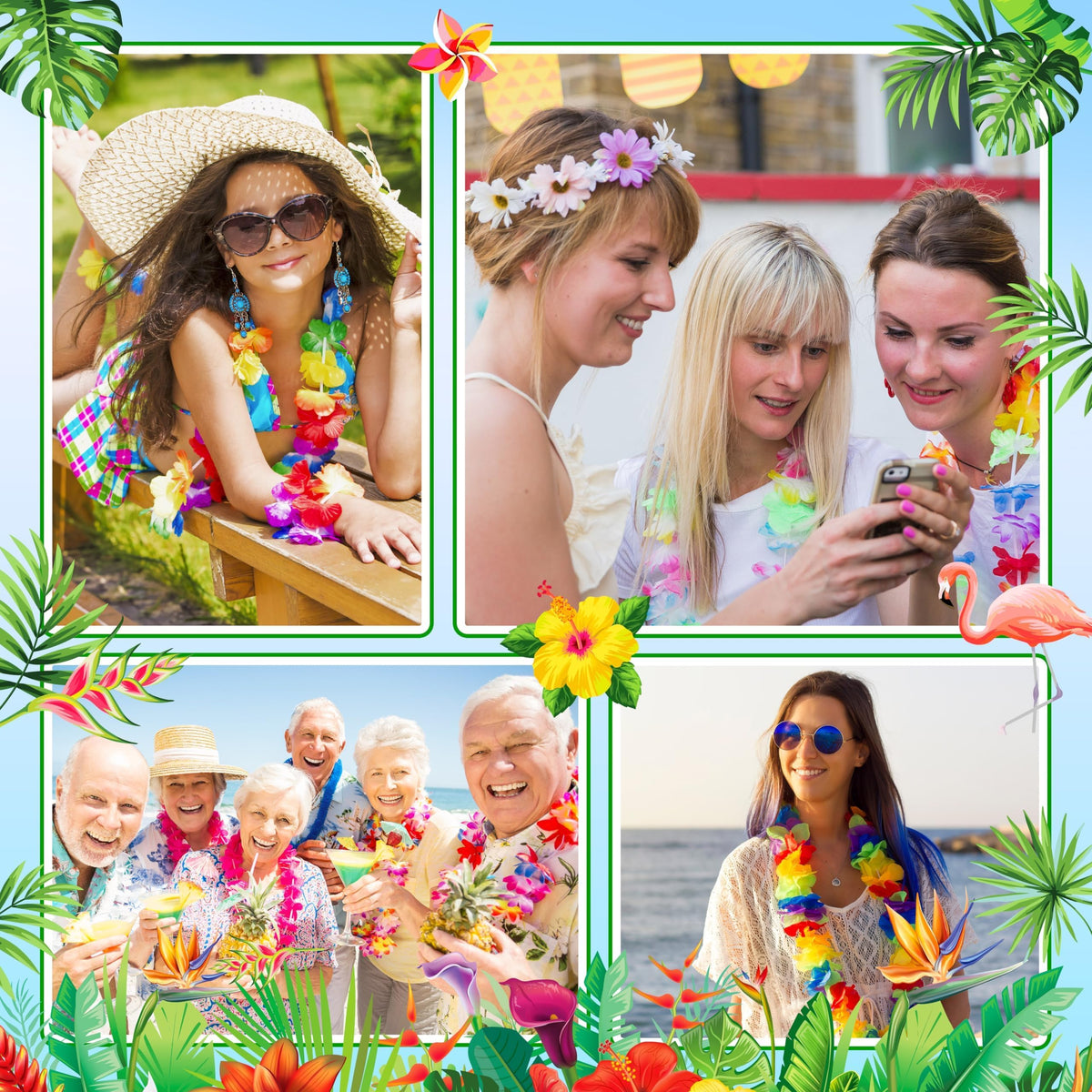 Amazing Time classic Hawaiian lei design for vibrant photoshoots.