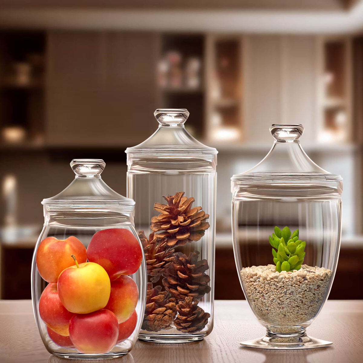 Amazing Abby Adore 46oz jars are ideal for cosmetics and cotton rounds.
