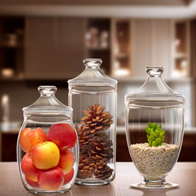 Amazing Abby Adore 46oz jars are ideal for cosmetics and cotton rounds.