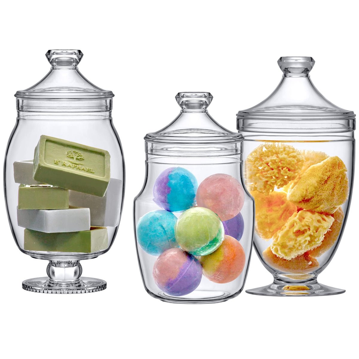 Amazing Abby Keep clear acrylic jar wedding display adds modern decor to celebrations.