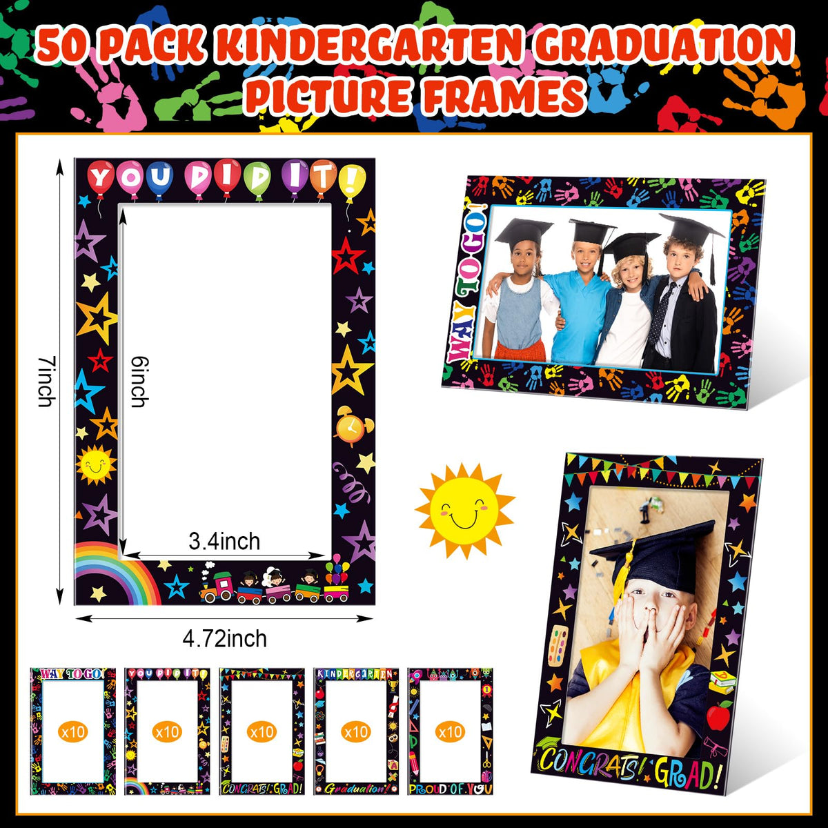 AmazingSpark frames with colorful graduation styles for joyful memories