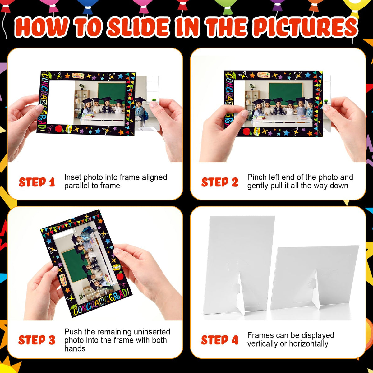 AmazingSpark frames include easel and hanging options for versatile display