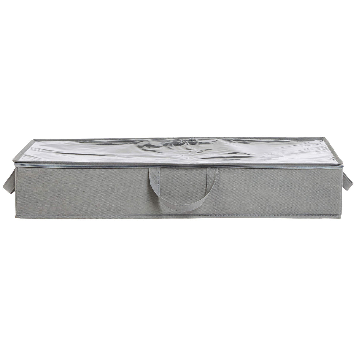 Amazon Basics 2-pack product shot shows durable gray fabric storage containers