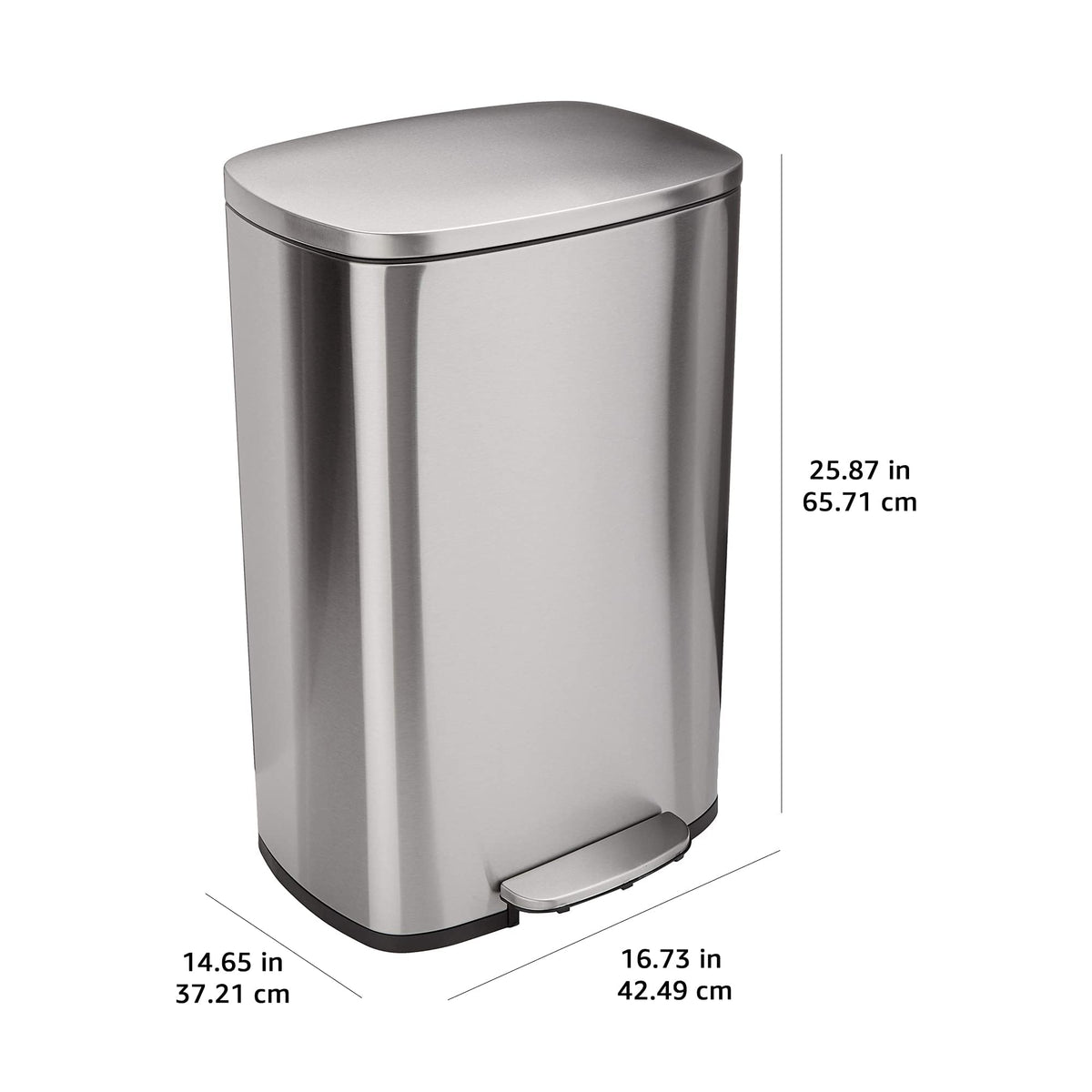 Amazon Basics 50L inner bucket removable for easy liner changes