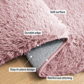 Amazon Basics rug with memory foam underfoot supports comfortable footing