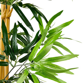 Amazon Basics indoor decor with green leaves for home or office ambiance.