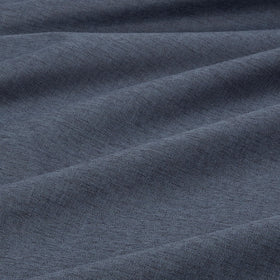 Amazon Basics navy panel with grommets emphasizes easy hanging and durability