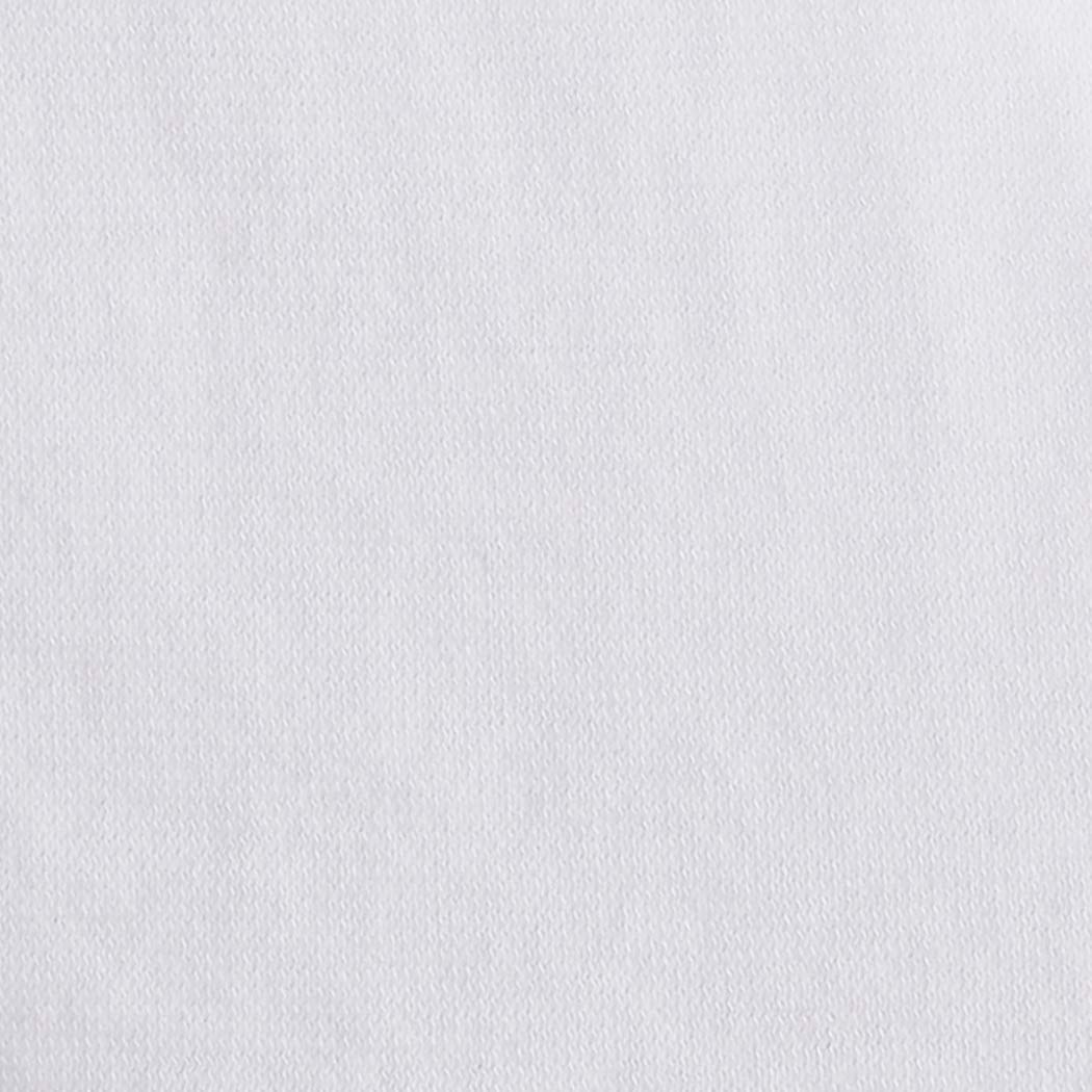 Amazon Basics fabric close-up reveals breathable cotton jersey weave