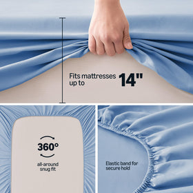 Close-up of recycled polyester fabric texture for a soft feel.