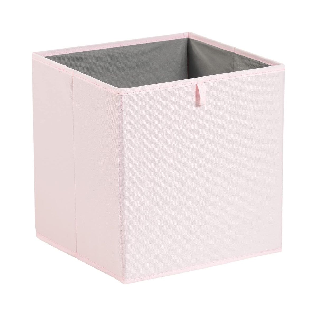 Amazon Basics bin with sewn-in handles ready for easy transport and rearrangement.